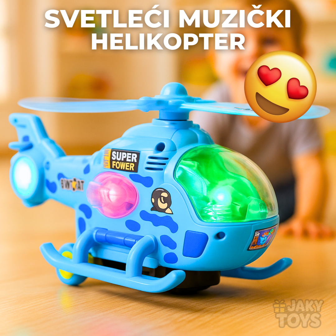 Svetleći Muzički Helikopter