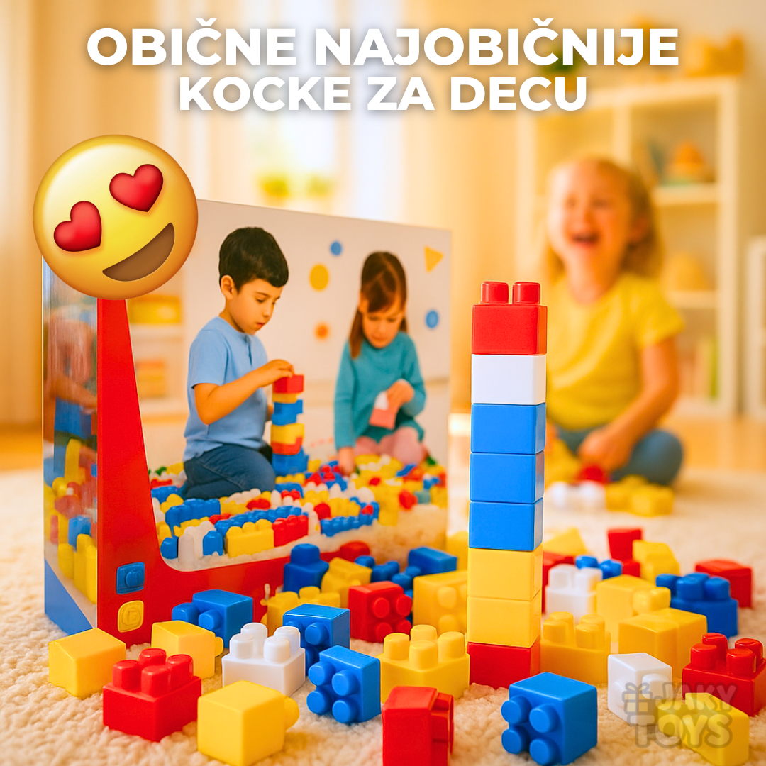 Obične kocke - 85 kom u kutiji