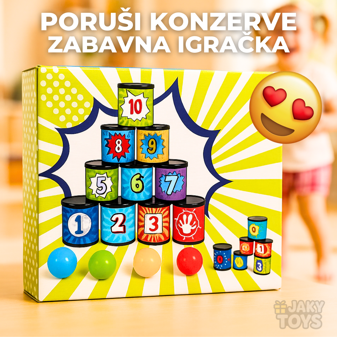 Poruši konzerve zabavna igračka