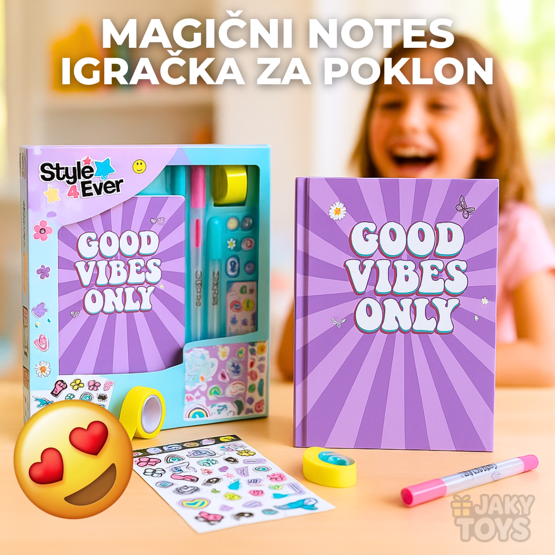 Magični notes sa dodacima za devojčice