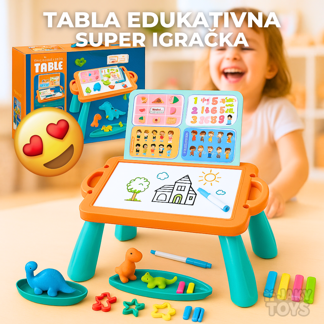 Edukativni Sto sa magnetima i dodacima